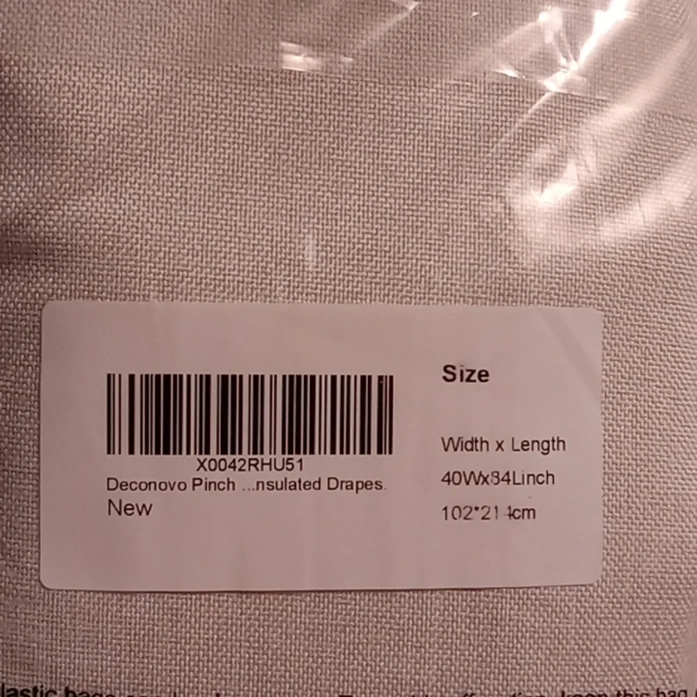 NWT Curtains Black Out set new